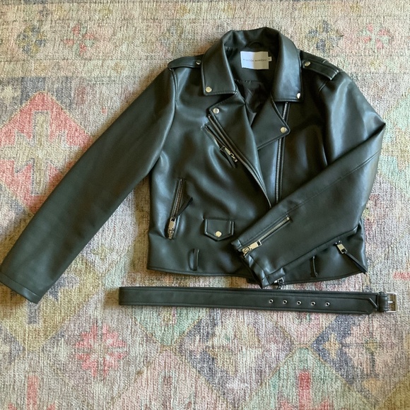 Excellent condition Rebecca Minkoff faux leather Moto Jacket - Picture 1 of 4